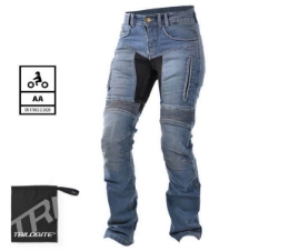 Ženske motoristične jeans hlače Trilobite Parado 661 - regular fit, modre