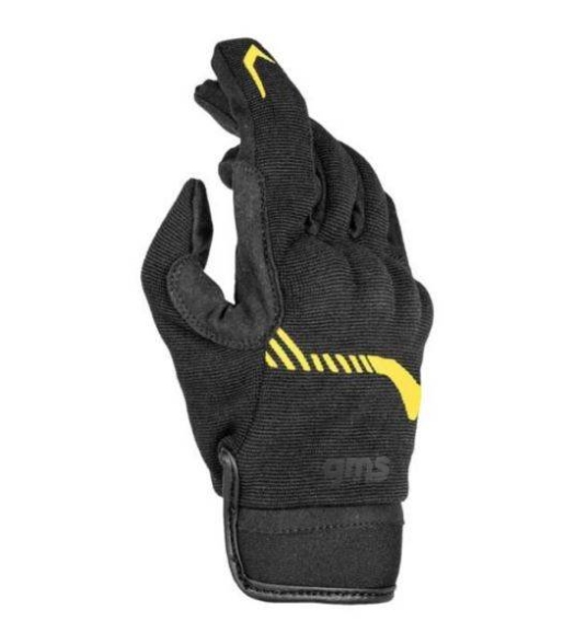Poletne rokavice za skuter GMS Jet-City, črne/rumene