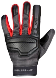 Poletne motoristične rokavice iXS Classic Evo-Air, črne/rdeče