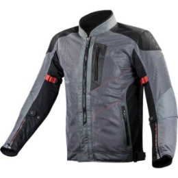 Poletna motoristična jakna LS2 Alba, siva/črna