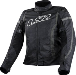 Ženska športna motoristična jakna LS2 Gate, črna/siva