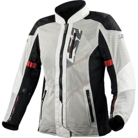 Ženska poletna motoristična jakna LS2 Alba, bela