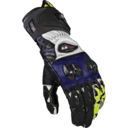 Dirkaške motoristične rokavice LS2 Feng, črne/modre