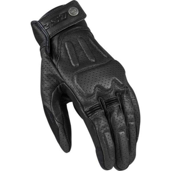 Retro usnjene motoristične rokavice LS2 Rust, črne