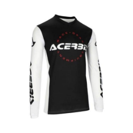 Motokros majica ACERBIS MX J-Track Inc, črna/bela