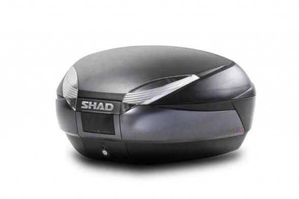 Kovček za motor SHAD SH48 Dark Grey - Premium Smart Lock (48 L)