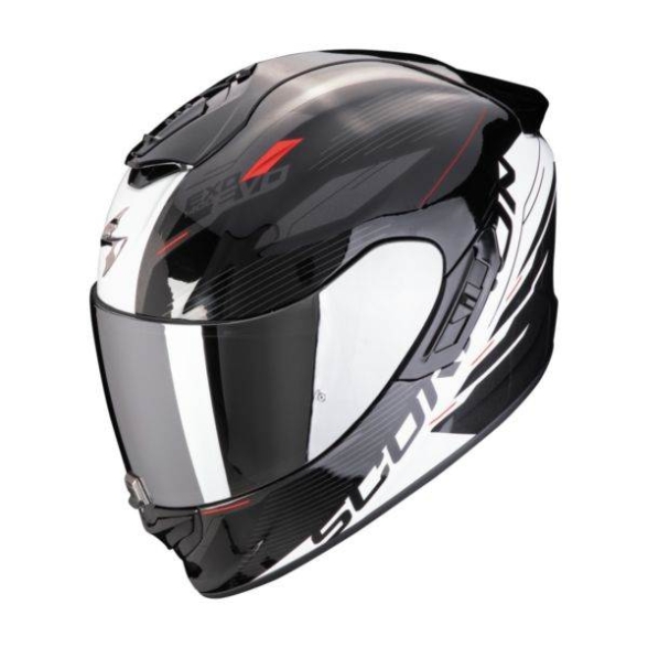 Motoristična čelada Scorpion EXO-1400 EVO II Air Luma, črna/bela