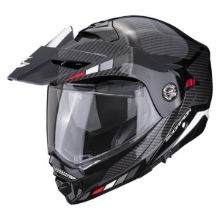 Adventure preklopna motoristična čelada Scorpion ADX-2 Camino, črna/srebrna