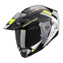 Adventure preklopna motoristična čelada Scorpion ADX-2 Galane, črna/siva/rumena