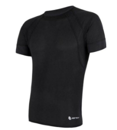 Moška funkcionalna majica s kratkimi rokavi Sensor Coolmax Air Black