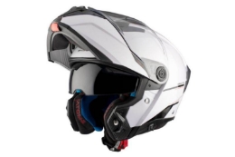 Preklopna motoristična čelada MT Helmets Atom 2 SV Gloss, bela