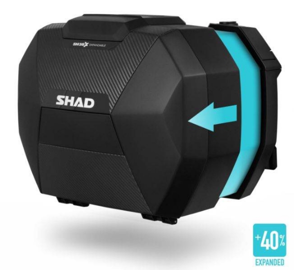 Raztegljivi stranski kovčki za motor SHAD SH38X 3P&4P System