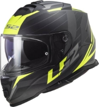 Motoristična čelada LS2 Storm II Nerve (FF800), črna/rumena