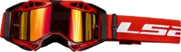 Premium motocross očala LS2 MX Aura PRO + Pinlock/Tear Off, rdeča