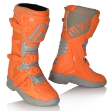 Otroški motokros škornji ACERBIS X-Team Kid, oranžni/sivi