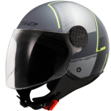 Motoristična čelada za skuter LS2 Sphere Lux II Firm (OF558), črna/titan