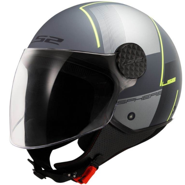Motoristična čelada za skuter LS2 Sphere Lux II Firm (OF558), črna/titan