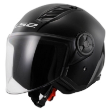Motoristična čelada za skuter LS2 Airflow II Gloss (OF616), črna