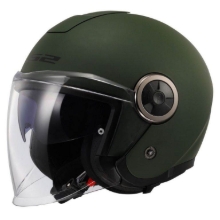 Motoristična čelada za skuter LS2 Classy Military Green (OF620)