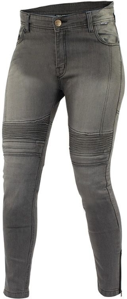 Ženske motoristične jeans hlače Trilobite Micas Urban 1665, sive