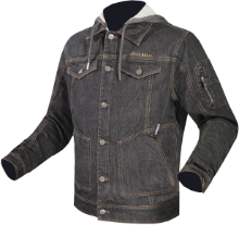 Motoristična jeans jakna LS2 Oaky, črna
