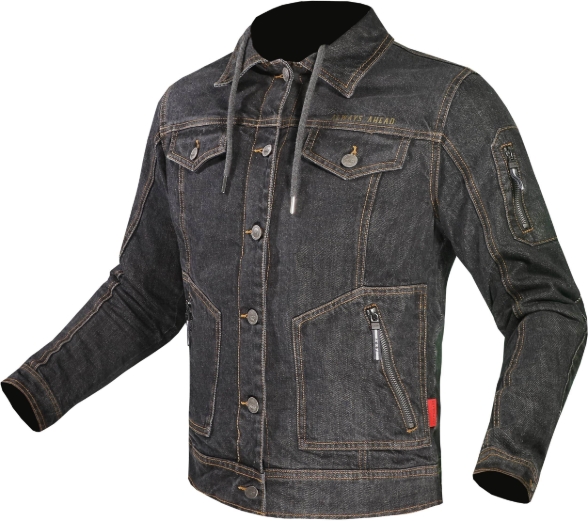 Ženska motoristična jeans jakna LS2 Oaky, črna