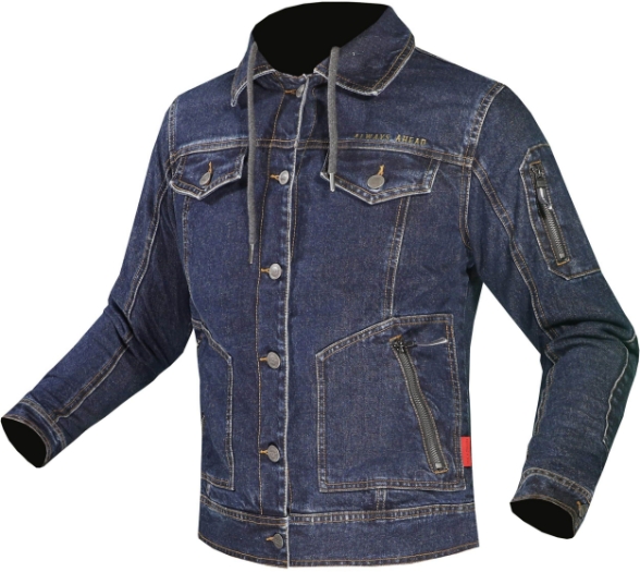 Ženska motoristična jeans jakna LS2 Oaky modra