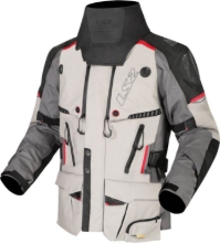 Premium motoristična jakna LS2 Apollo Cordura (AAA), siva/rdeča