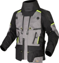 Premium motoristična jakna LS2 Apollo Cordura (AAA), siva/rumena