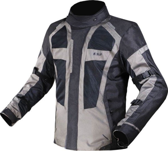 Adventure motoristična jakna LS2 Scout 3in1, črna/siva