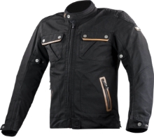 Retro motoristična jakna LS2 Bullet, črna