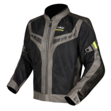 Poletna motoristična jakna LS2 Garda Air, črna/olivna