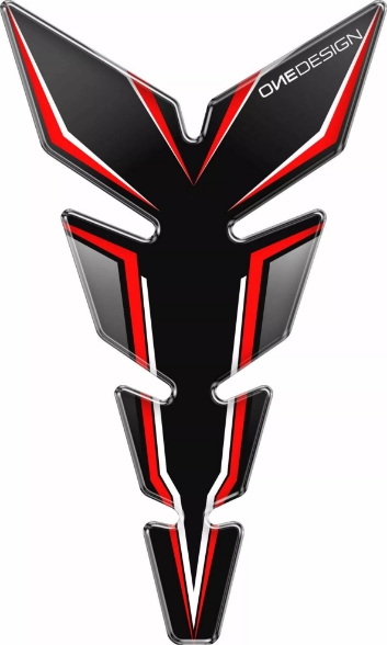 Tank nalepka/zaščita tanka Onedesign Moon Slim, črna/rdeča