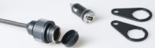 Univerzalna 12V vtičnica SW-Motech z USB adapterjem in montažnim sistemom