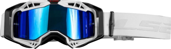 Motokros očala LS2 Aura PRO + Pinlock/Tear Off (dve leči), bela
