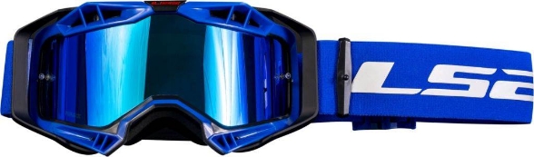 Motokros očala LS2 Aura PRO + Pinlock/Tear Off (dve leči), modra