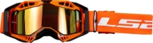 Motokros očala LS2 Aura PRO + Pinlock/Tear Off (dve leči), oranžna