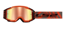 Motokros očala LS2 Charger PRO + Tear Off (dve leči), oranžna