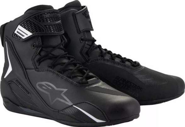 Športni motoristični čevlji Alpinestars Faster-4, črni