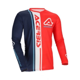 Motokros majica ACERBIS MX J-Track Connection, rdeča/modra