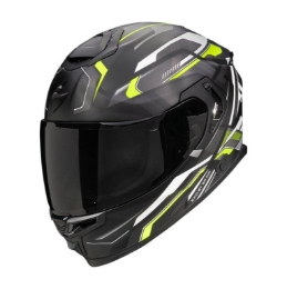 Karbonska motoristična čelada Scorpion EXO-GT SP Air Augusta, črna/rumena