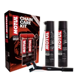 Paket za celotno vzdrževanje verige motorja MOTUL (čistilo C1+mazivo C2+krtača)
