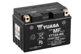 Akumulator za motor brez vzdržecanja YUASA YT12A-BS - 12V/10,5Ah- 175A
