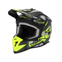 Motokros čelada ACERBIS Linear, črna/rumena