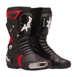 Športni motoristični škornji XPD XP3-S, črni/rdeči