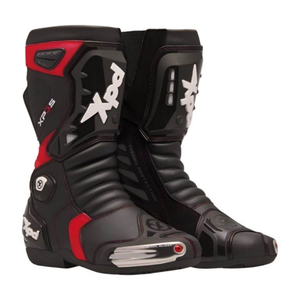 Športni motoristični škornji XPD XP3-S, črni/rdeči