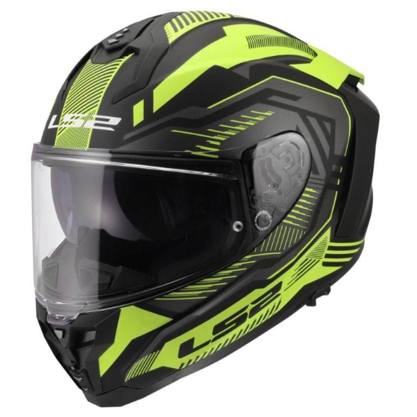 Športna motoristična čelada LS2 Challenger II Dravix (FF817), rumena
