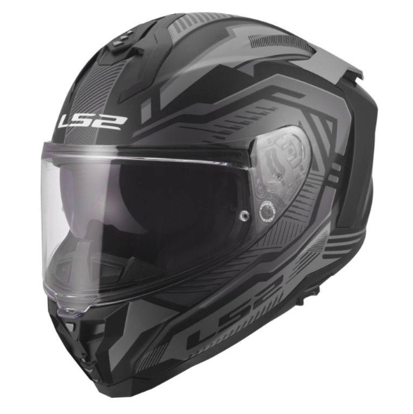 Športna motoristična čelada LS2 Challenger II Dravix (FF817), siva