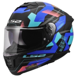Motoristična čelada LS2 Stream II Mika (FF808), črna/modra
