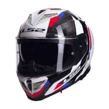 Motoristična čelada LS2 Storm III Sporty (FF818), bela/morda/rdeča